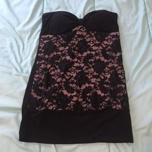 Black and Tan lace top